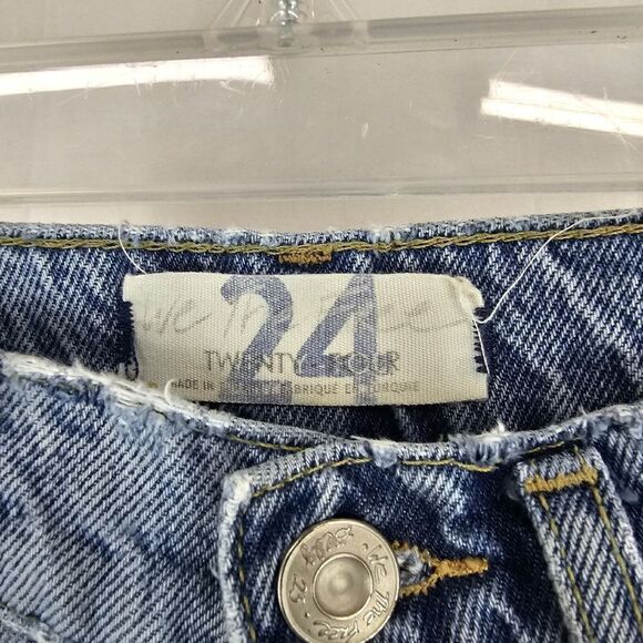 We The Free Free People Lita Light Wash Distressed High-Waisted Slim Leg Jeans - Picture 8 of 9